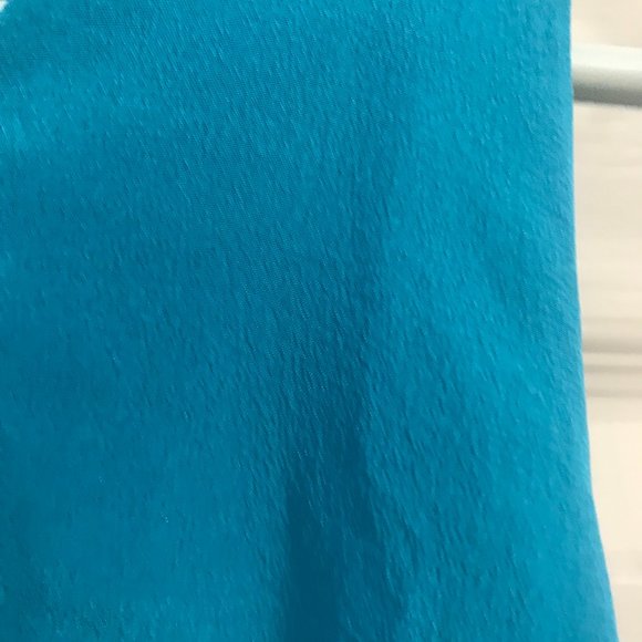Joie Women's Turquoise 100% Silk Sleeveless Blouse, Size SM - Picture 3 of 6